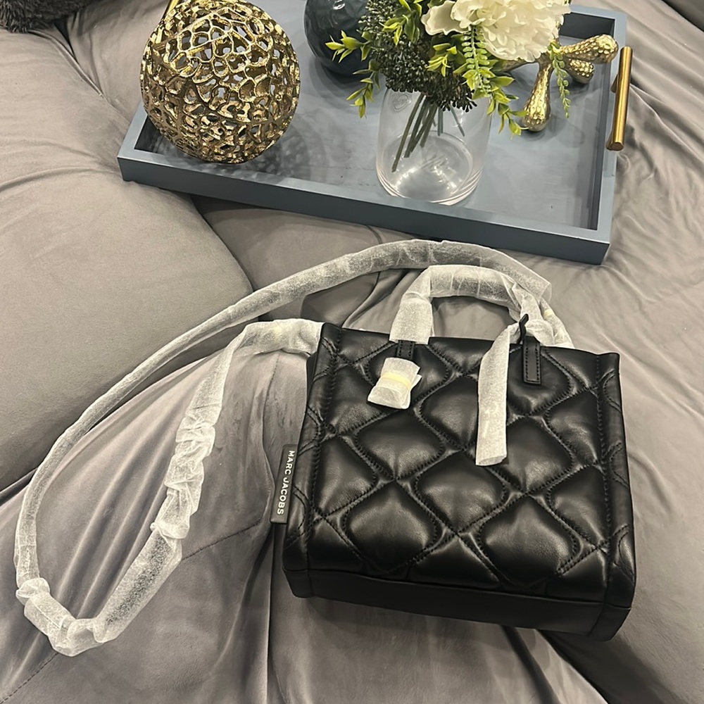 Marc Jacobs Black Quilted Tote